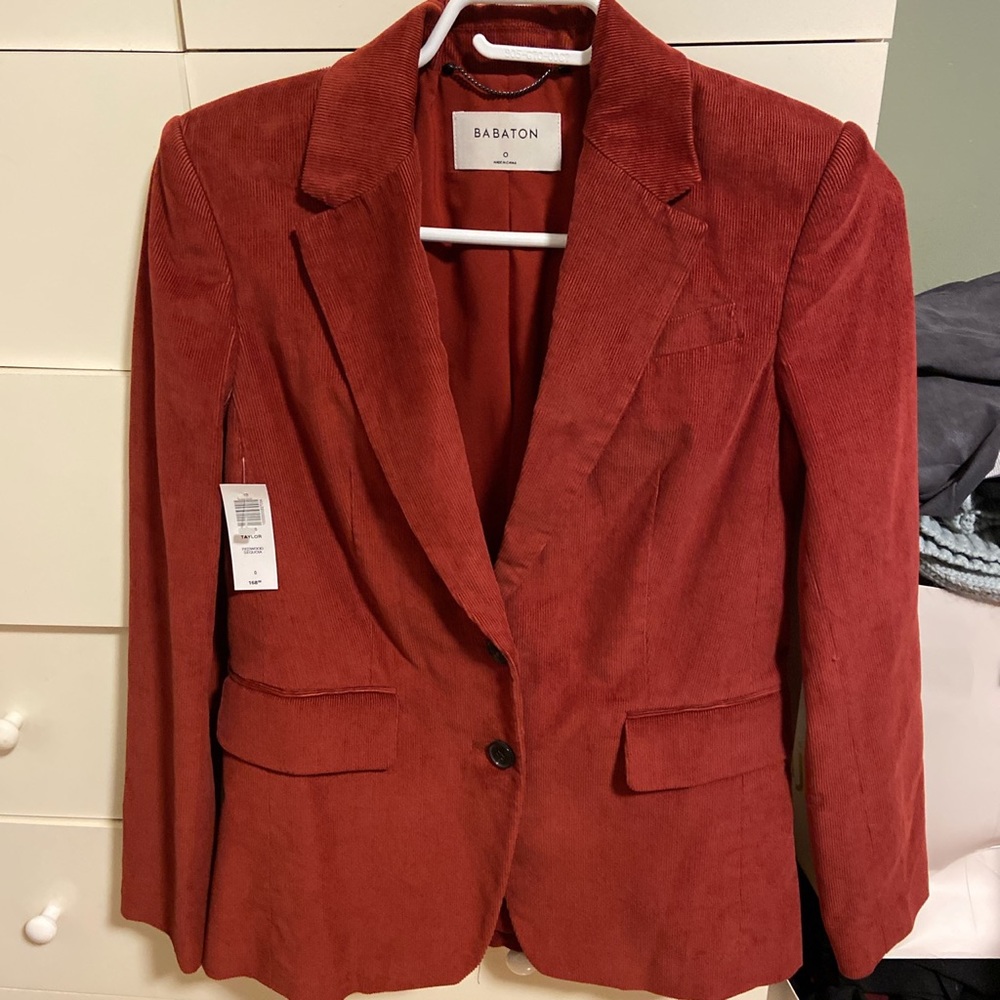 Babaton Aritzia corduroy blazer